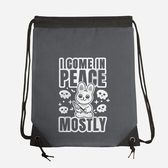 I Come In Peace Mostly-None-Drawstring-Bag-FunkVampire
