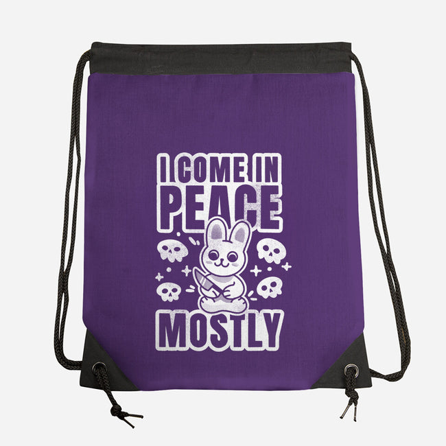 I Come In Peace Mostly-None-Drawstring-Bag-FunkVampire