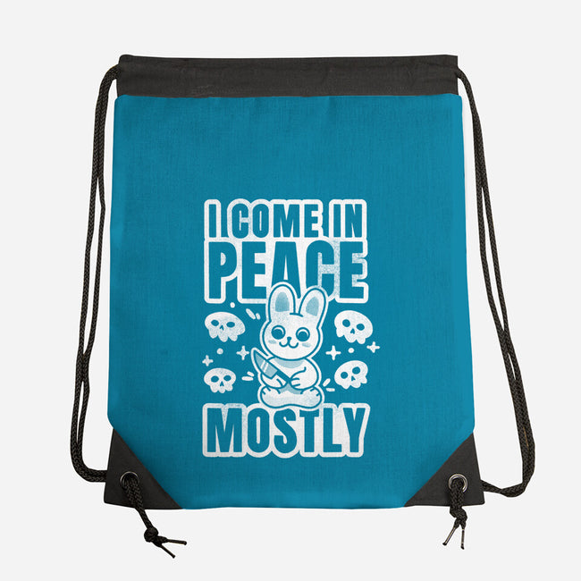 I Come In Peace Mostly-None-Drawstring-Bag-FunkVampire