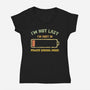 I'm In Power Saving Mode-Womens-V-Neck-Tee-kg07