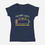 I'm In Power Saving Mode-Womens-V-Neck-Tee-kg07