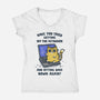 Certified IT Paw-fessional-Womens-V-Neck-Tee-kg07