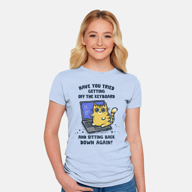 Certified IT Paw-fessional-Womens-Fitted-Tee-kg07