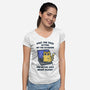 Certified IT Paw-fessional-Womens-V-Neck-Tee-kg07