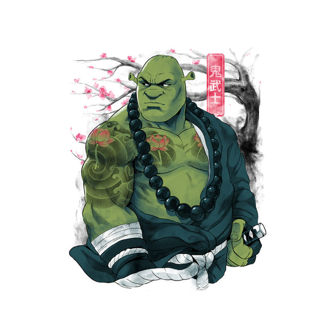 Samurai Ogre-Womens-Basic-Tee-Bruno Mota