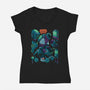 Solar Rider-Womens-V-Neck-Tee-Bruno Mota