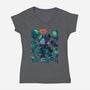 Solar Rider-Womens-V-Neck-Tee-Bruno Mota