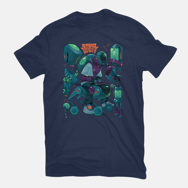Solar Rider-Womens-Fitted-Tee-Bruno Mota