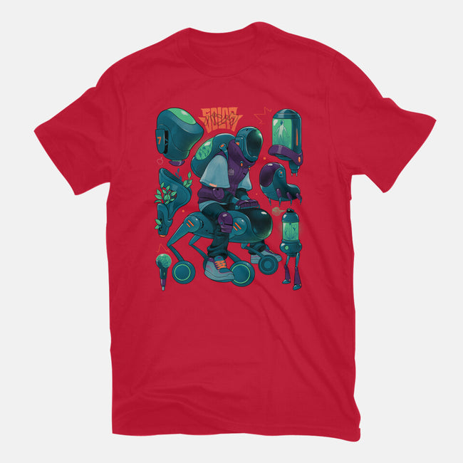 Solar Rider-Womens-Fitted-Tee-Bruno Mota