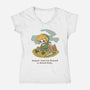 Dead Link Error-Womens-V-Neck-Tee-dfonseca
