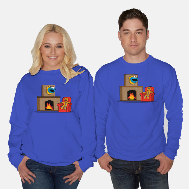 Hunted Monster-Unisex-Crew Neck-Sweatshirt-jasesa
