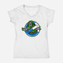 Doombusters-Womens-V-Neck-Tee-demonigote