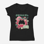 Power Snack-Womens-V-Neck-Tee-estudiofitas