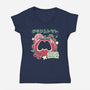 Power Snack-Womens-V-Neck-Tee-estudiofitas