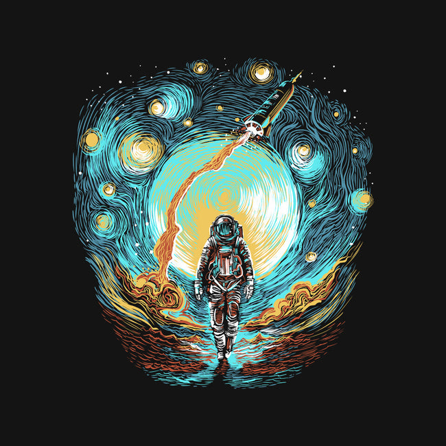 Starry Walk-None-Glossy-Sticker-zascanauta