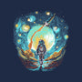 Starry Walk-None-Glossy-Sticker-zascanauta