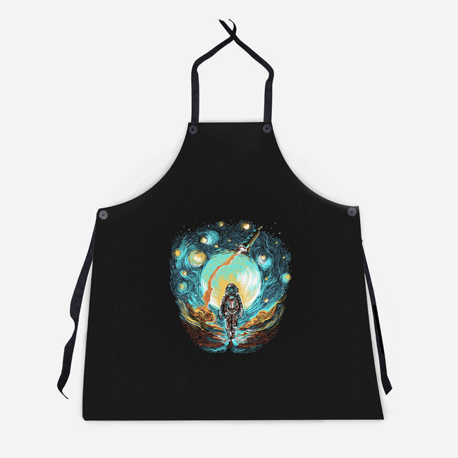 Starry Walk-Unisex-Kitchen-Apron-zascanauta