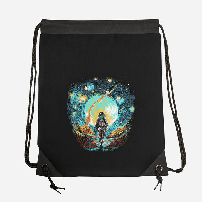 Starry Walk-None-Drawstring-Bag-zascanauta