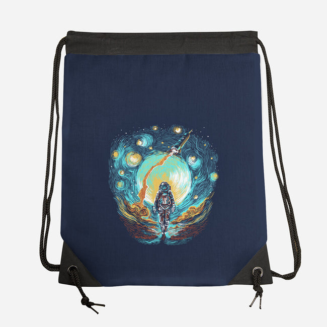Starry Walk-None-Drawstring-Bag-zascanauta