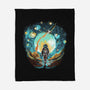 Starry Walk-None-Fleece-Blanket-zascanauta