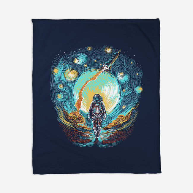 Starry Walk-None-Fleece-Blanket-zascanauta
