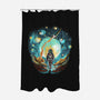 Starry Walk-None-Polyester-Shower Curtain-zascanauta