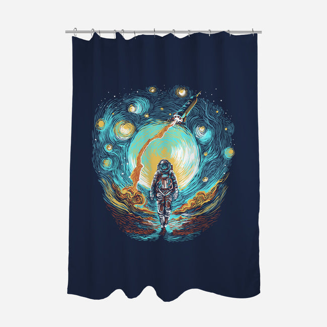 Starry Walk-None-Polyester-Shower Curtain-zascanauta