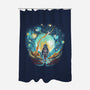 Starry Walk-None-Polyester-Shower Curtain-zascanauta