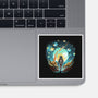 Starry Walk-None-Glossy-Sticker-zascanauta