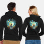 Starry Walk-Unisex-Zip-Up-Sweatshirt-zascanauta