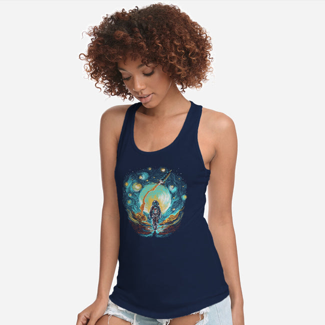 Starry Walk-Womens-Racerback-Tank-zascanauta