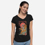 Tiger Catana-Womens-V-Neck-Tee-vp021