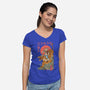 Tiger Catana-Womens-V-Neck-Tee-vp021