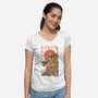 Tiger Catana-Womens-V-Neck-Tee-vp021