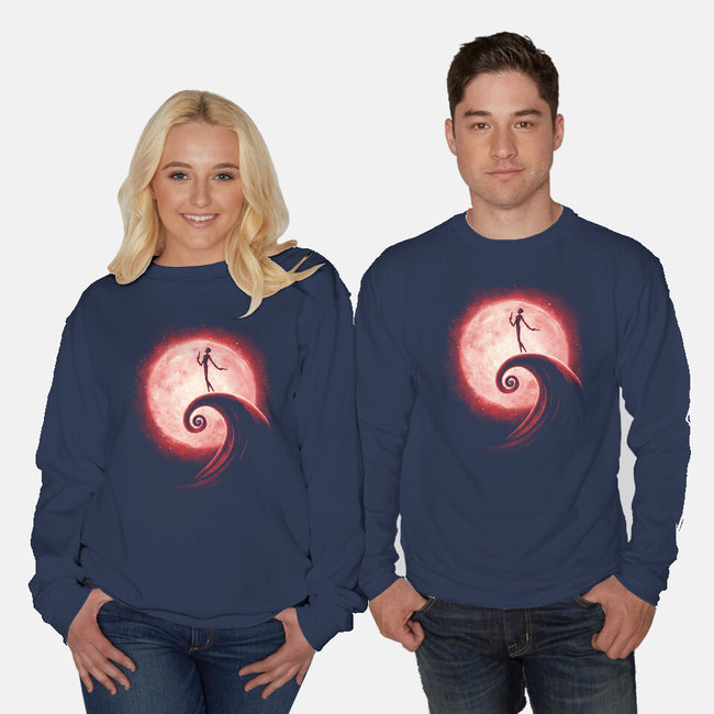 Red Nightmare-Unisex-Crew Neck-Sweatshirt-teesgeex