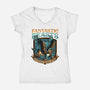 Advanced Riding Class-Womens-V-Neck-Tee-momma_gorilla