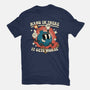 Hang In There It Gets Worse-Mens-Basic-Tee-RoboMega