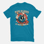 Hang In There It Gets Worse-Mens-Basic-Tee-RoboMega