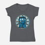 Time Travel In A Box-Womens-V-Neck-Tee-momma_gorilla