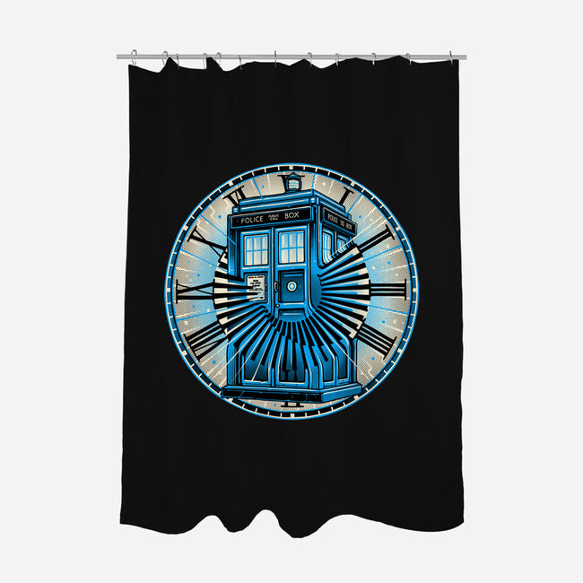 Time Travel In A Box-None-Polyester-Shower Curtain-momma_gorilla
