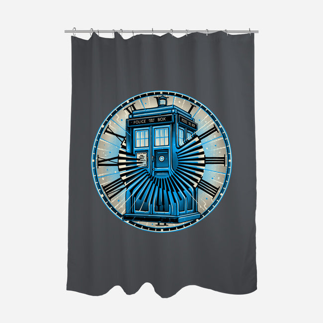 Time Travel In A Box-None-Polyester-Shower Curtain-momma_gorilla