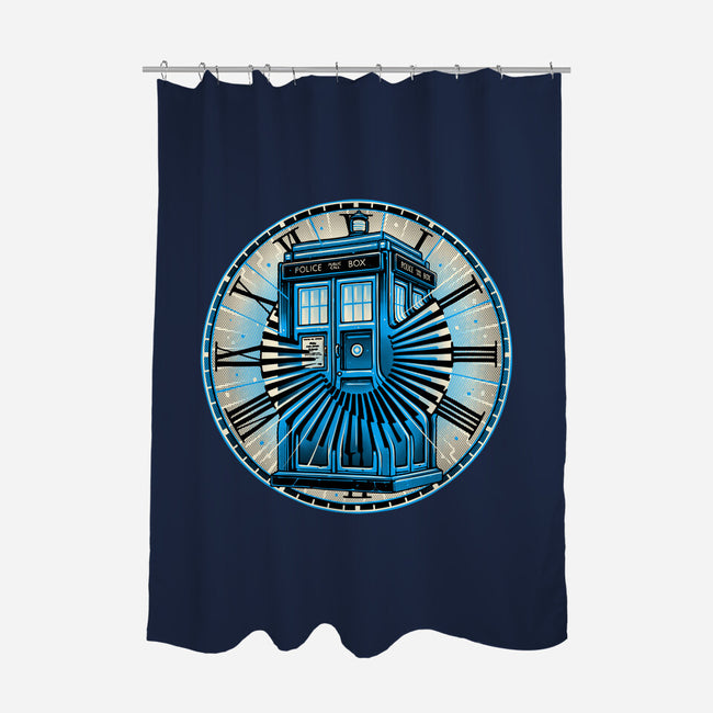 Time Travel In A Box-None-Polyester-Shower Curtain-momma_gorilla