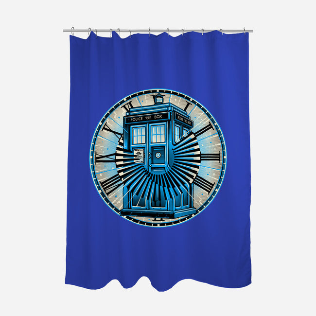 Time Travel In A Box-None-Polyester-Shower Curtain-momma_gorilla