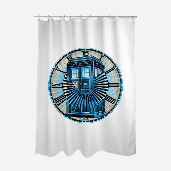 Time Travel In A Box-None-Polyester-Shower Curtain-momma_gorilla