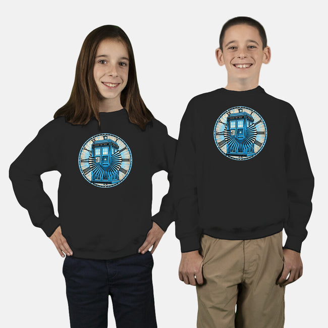 Time Travel In A Box-Youth-Crew Neck-Sweatshirt-momma_gorilla