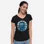 Time Travel In A Box-Womens-V-Neck-Tee-momma_gorilla