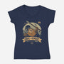 Save The Forest Moon-Womens-V-Neck-Tee-teesgeex