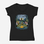 Beware Of The Dark Side-Womens-V-Neck-Tee-zascanauta