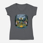 Beware Of The Dark Side-Womens-V-Neck-Tee-zascanauta