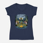 Beware Of The Dark Side-Womens-V-Neck-Tee-zascanauta